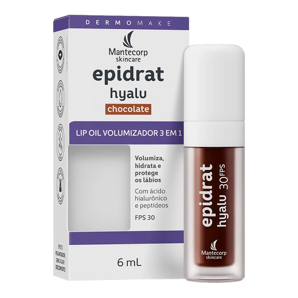 Lip Oil Chocolate Mantecorp Skincare Epidrat Hialu 6ml