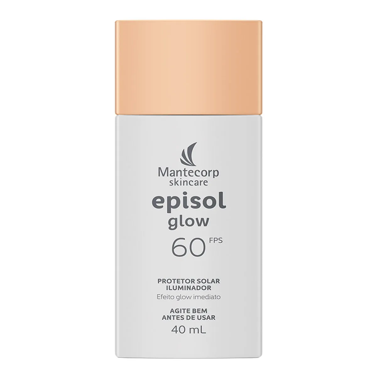 Protetor Solar Mantecorp Skincare FPS 60 Episol Iluminador Glow 40ml