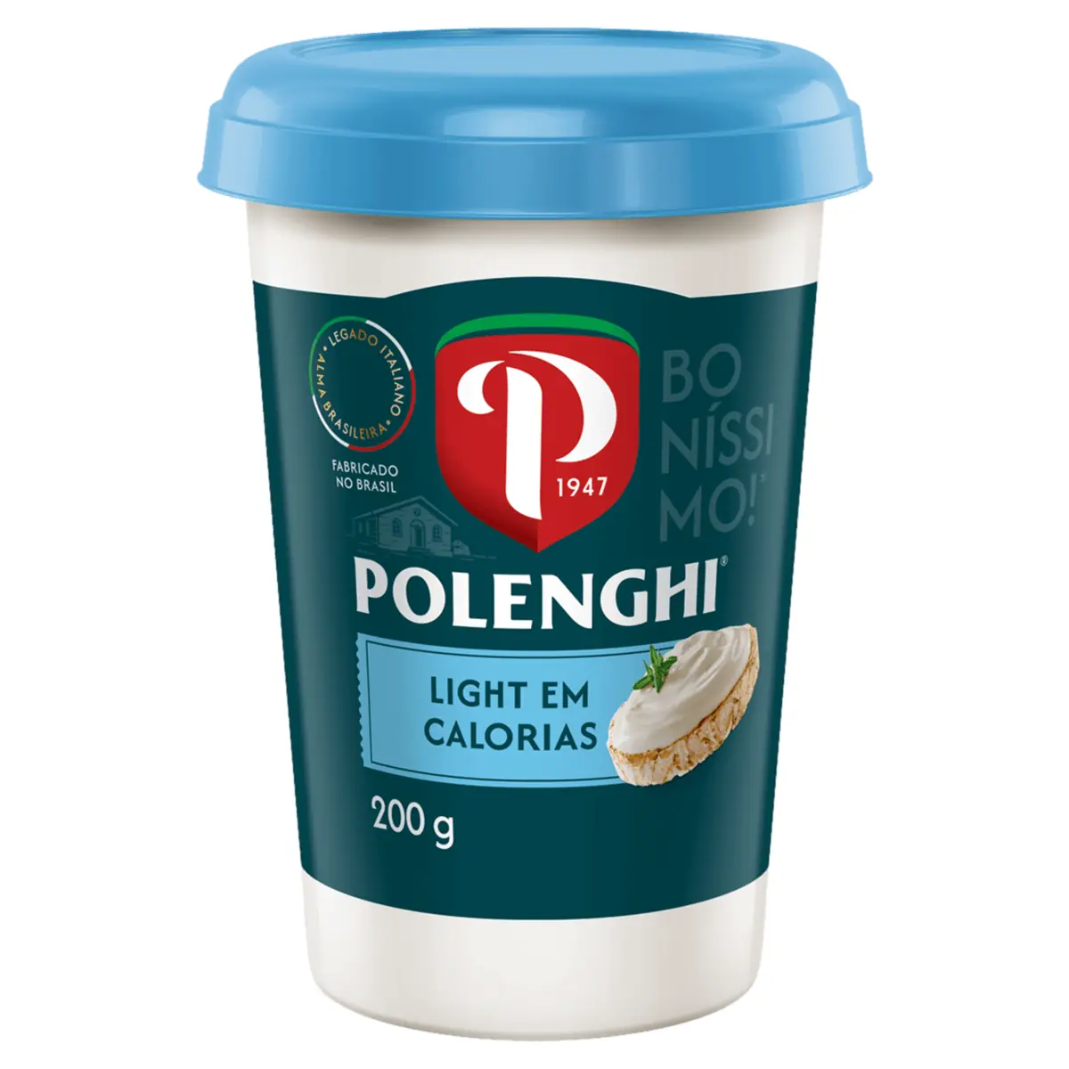 Requeijão Cremoso Light Polenghi Copo 200g