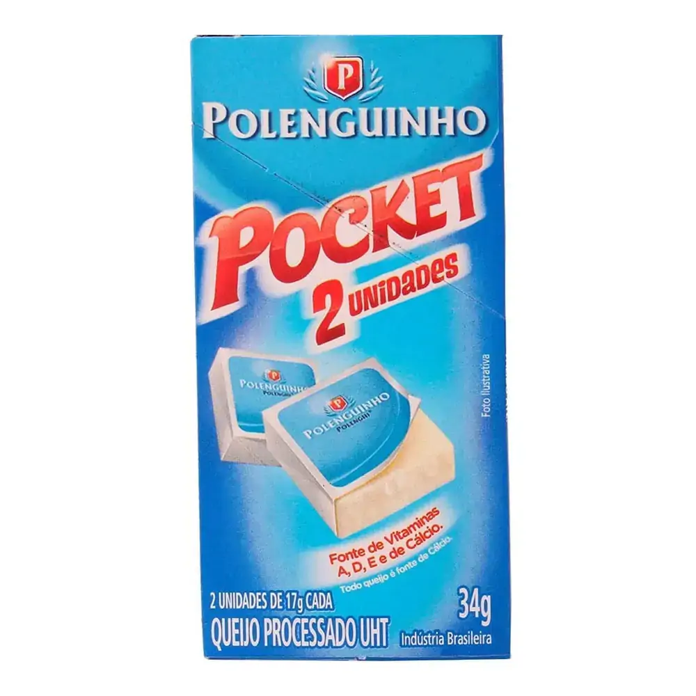 Queijo Processado Uht Original Polenguinho 34g 2 Unidades