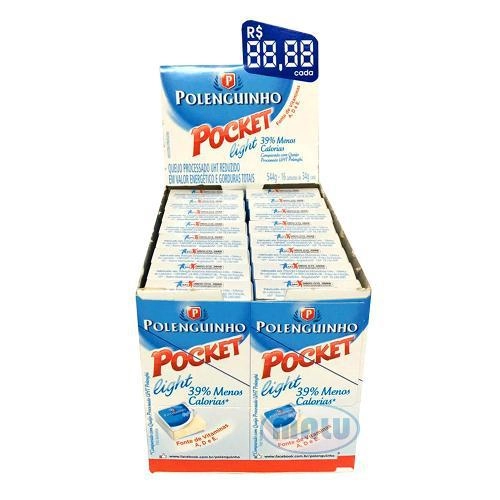 Queijinho Pocket Light 34g C/16 Polenghi