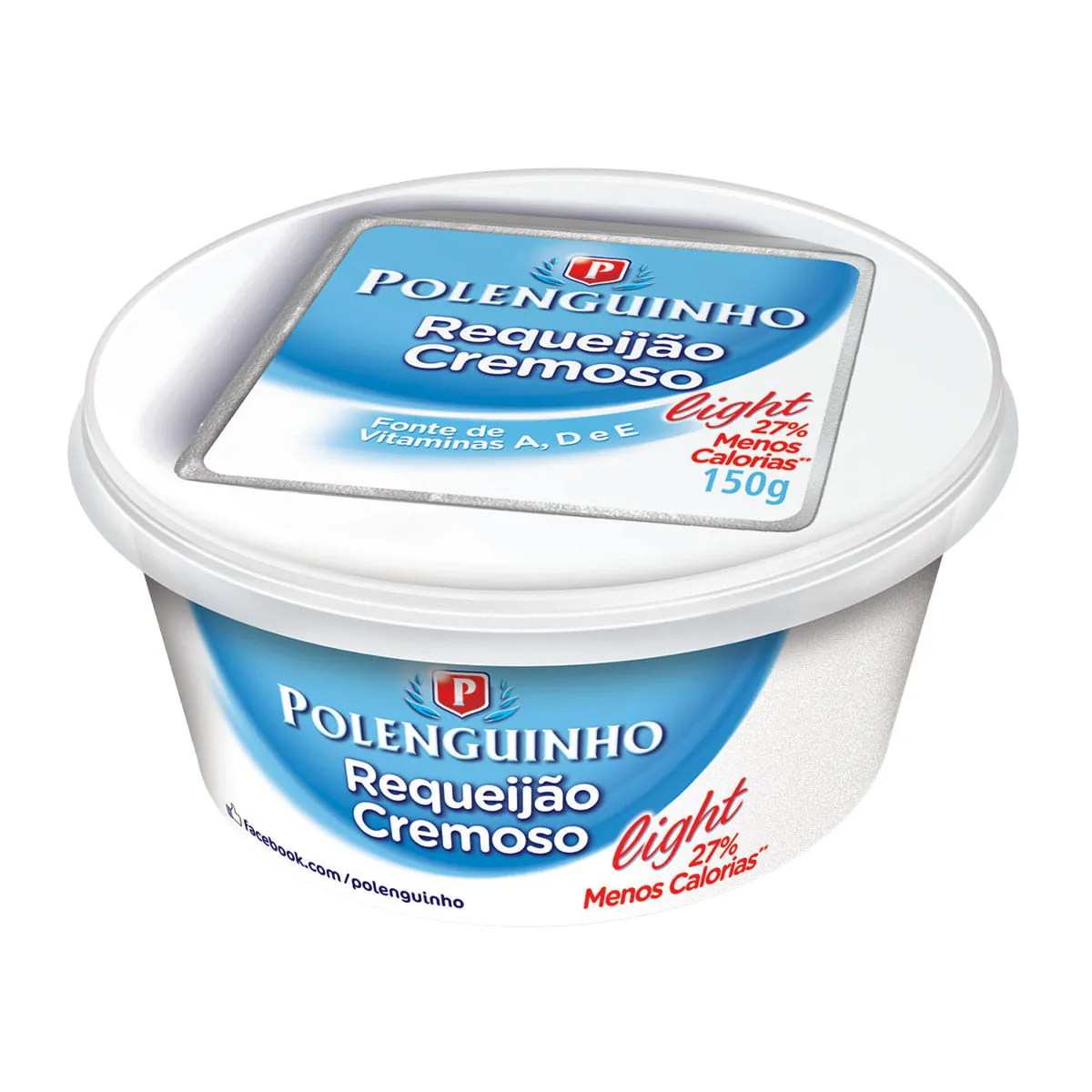 Requeijão Cremoso Light Polenguinho Pote 150g