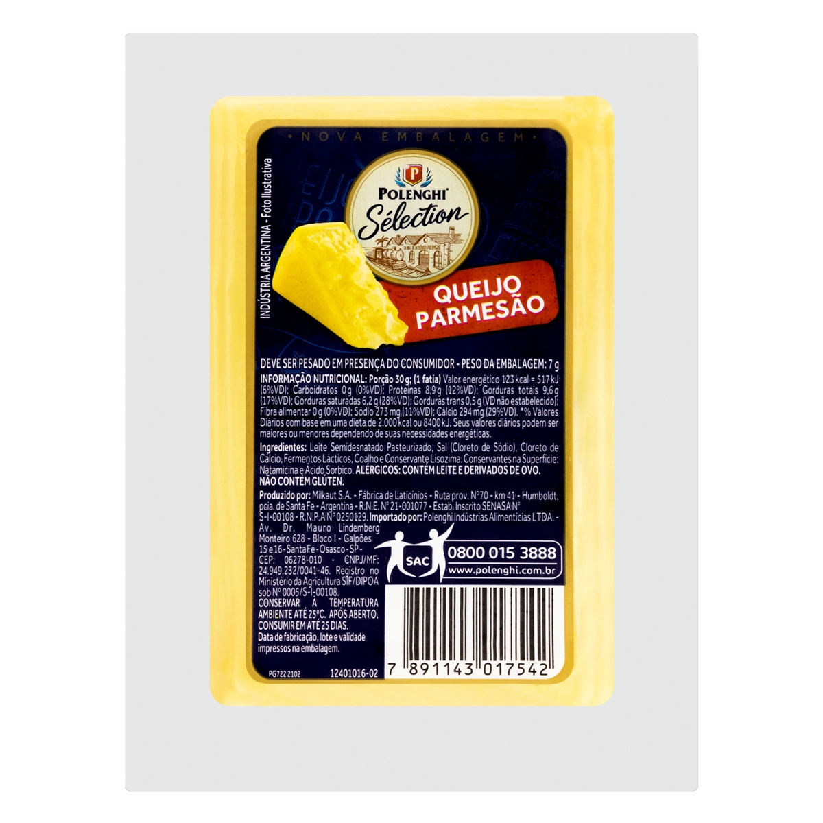 Queijo Parmesão Polenghi Sélection