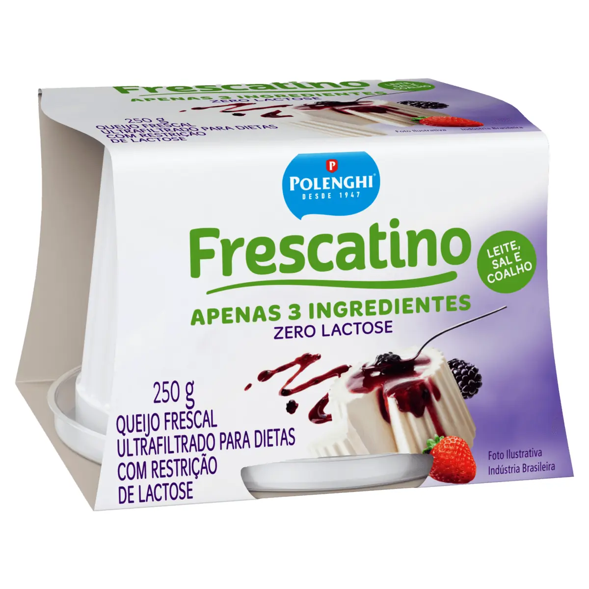 Queijo Zero Lactose Frescatino Polenghi 250g