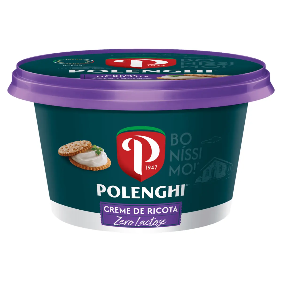 Creme de Ricota Light Zero Lactose Polenghi 150g
