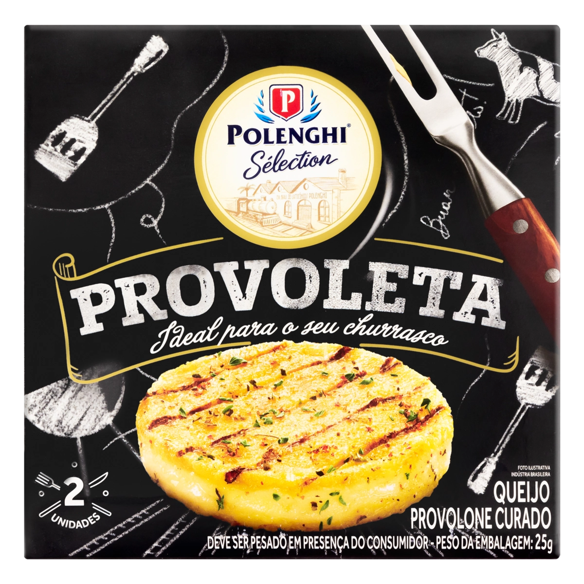 Queijo Provolone Polenghi Sélection Provoleta 2 Unidades