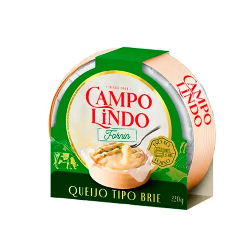 Queijo Brie Sul De Minas Campo Lindo Fornin 220g