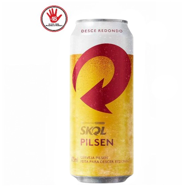 Cerveja Pilsen Lager 473ml Skol