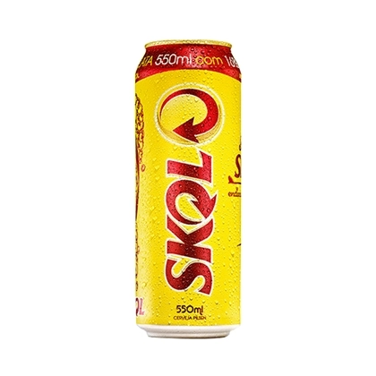 Cerveja Pilsen Skol Lata 550ml