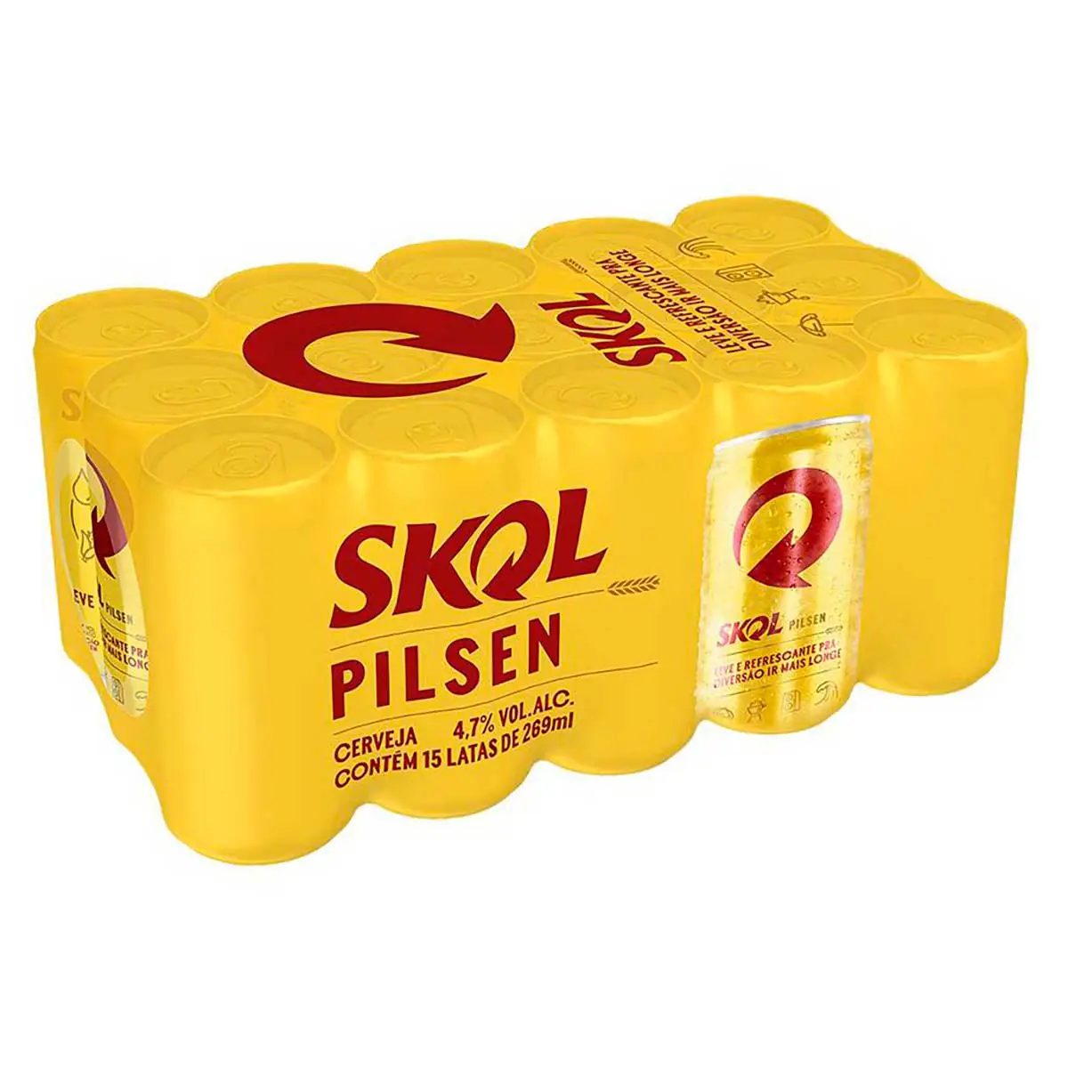 Cerveja Skol Lata 269ml
