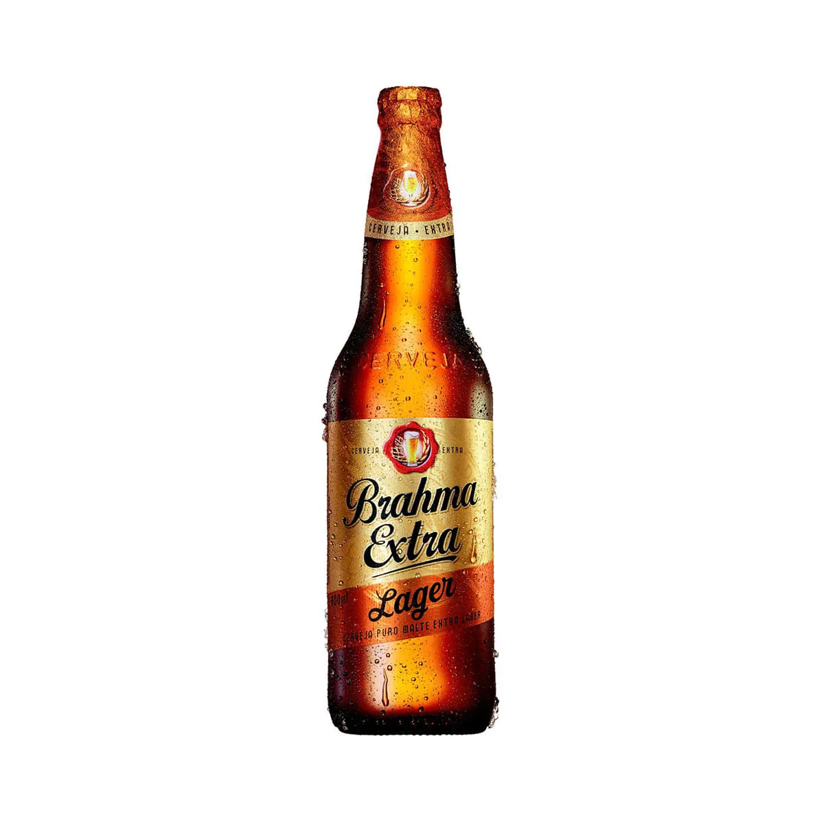 Cerveja Brahma Extra Lager Puro Malte 600ml Garrafa