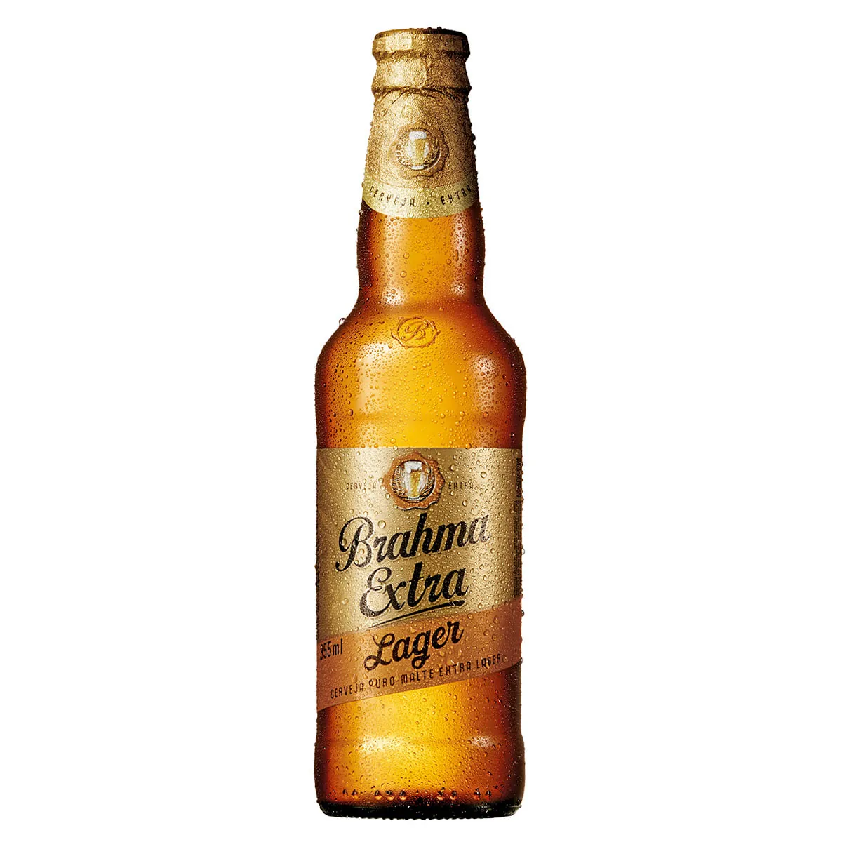 Cerveja Brahma Extra Lager Puro Malte 355ml Long Neck