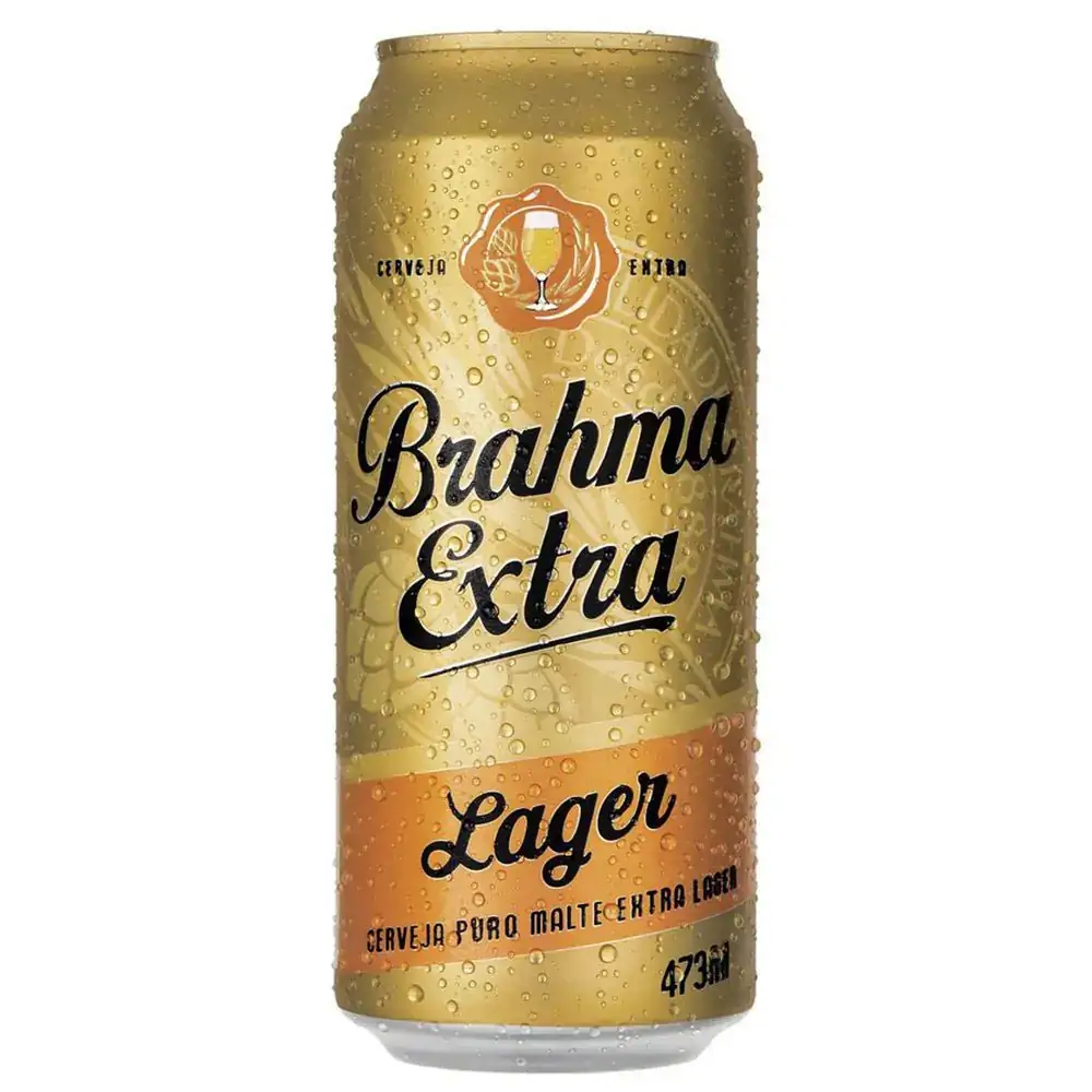 Cerveja Brahma Extra Lager Lata Puro Malte 473ml Un