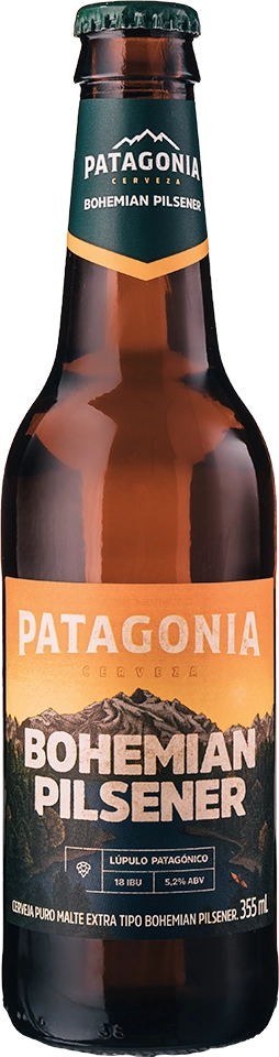 Cerveja Bohemian Pilsener Puro Malte Patagonia Garrafa 355ml