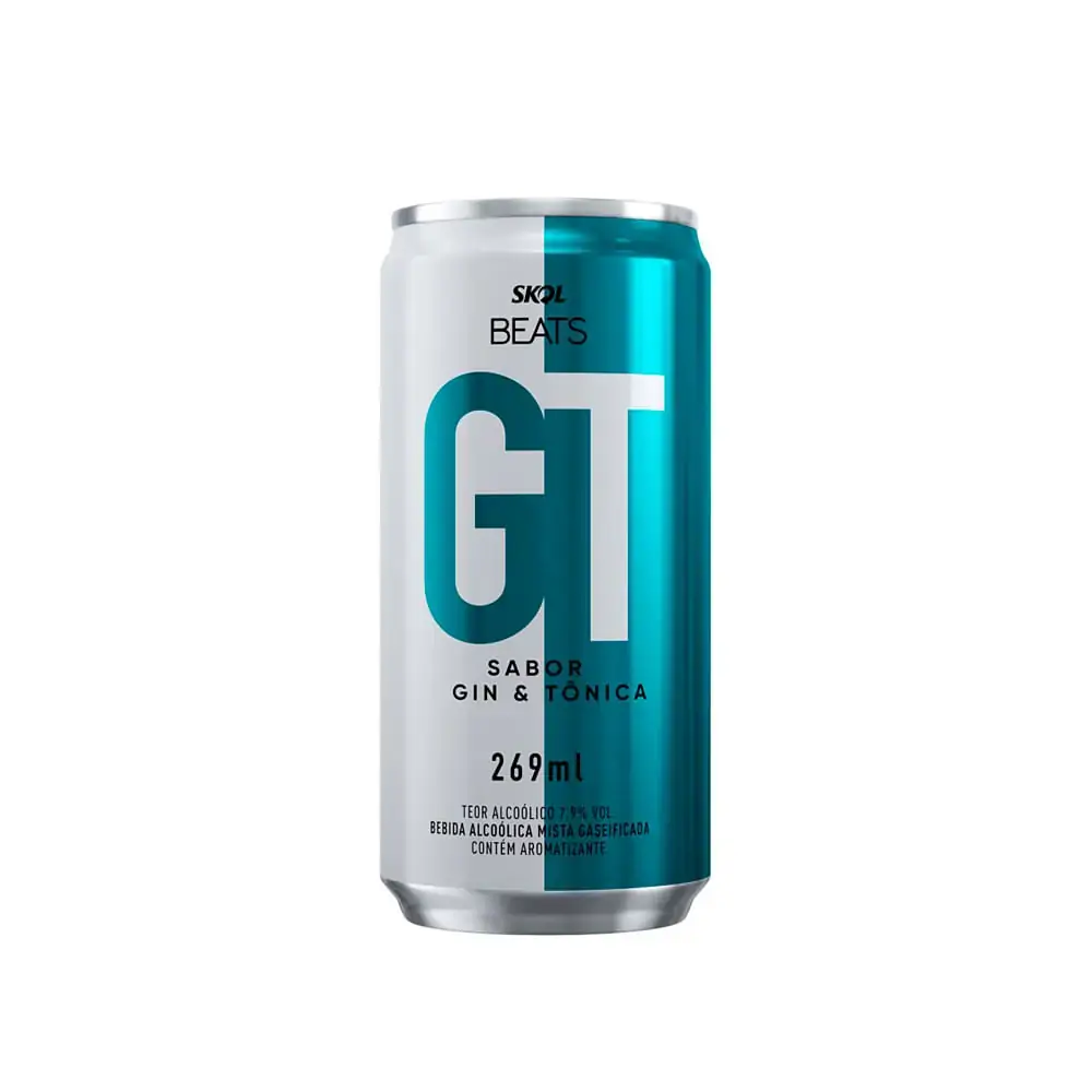 Bebida Mista Alcoólica Gin Tônica Skol Beats Gt Lata 269ml