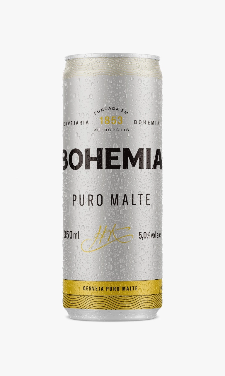 Cerveja Lager Puro Malte Bohemia Lata 350ml