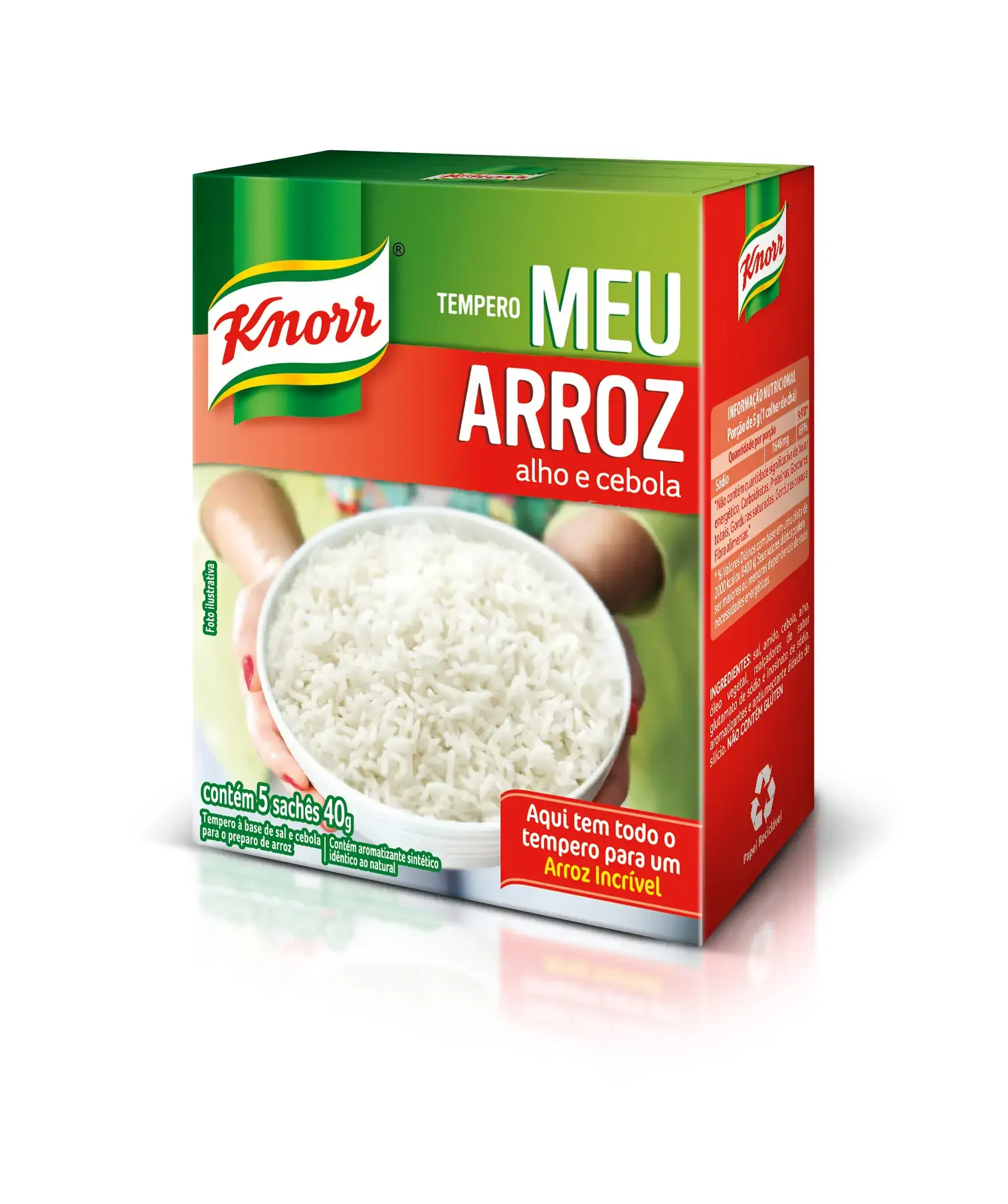 Tempero Knorr Meu Arroz Alho E Cebola 40g