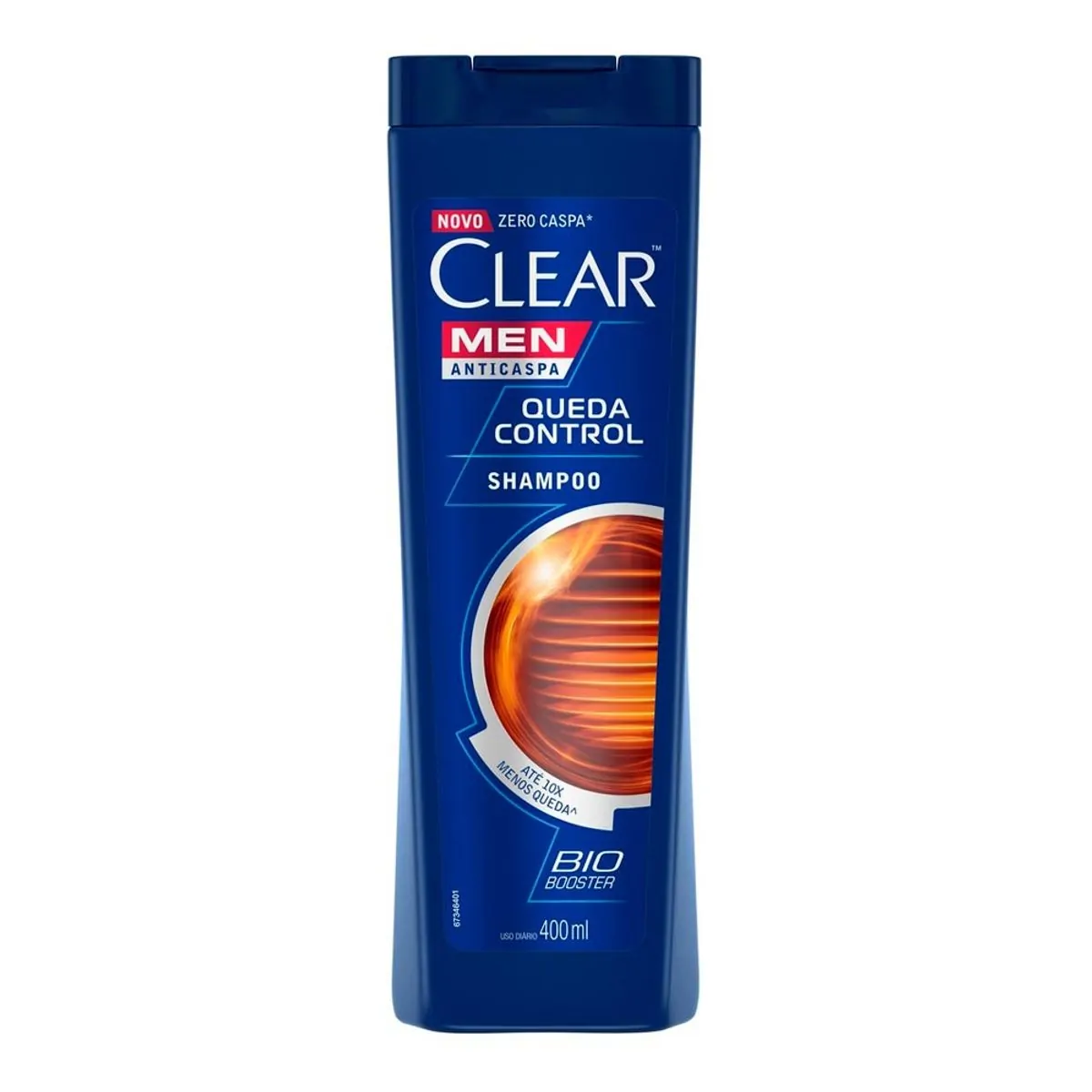 Shampoo Anticaspa Clear Men Queda Control Frasco 400ml