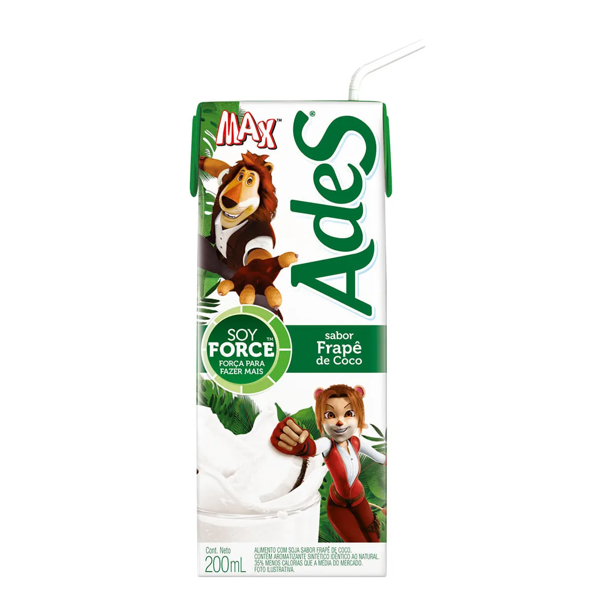 Bebida à Base De Soja Vitamina De Coco Ades Caixa 200ml