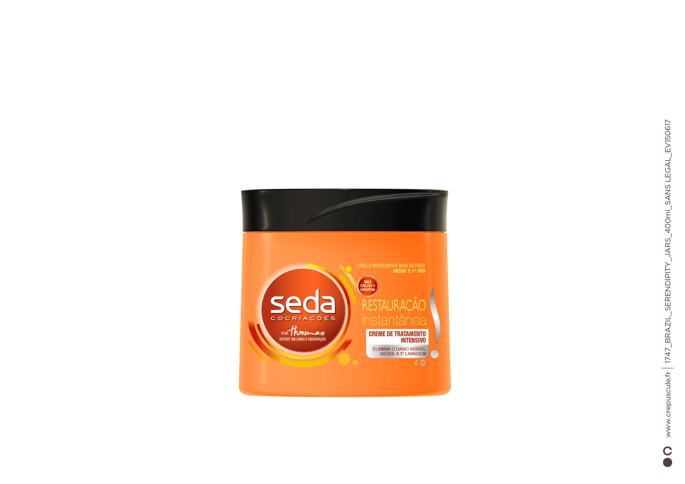 Creme De Tratamento Seda Restauração Instantânea 400g