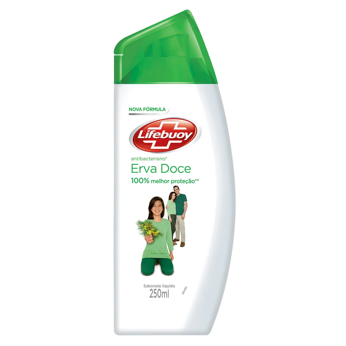 Sabonete Líquido Antibacteriano Erva Doce Lifebuoy Frasco 250ml