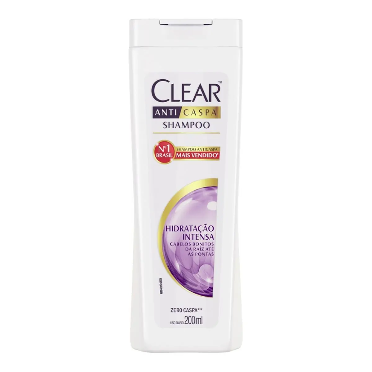 Shampoo Anticaspa Hidratação Intensa Clear Women Frasco 200ml