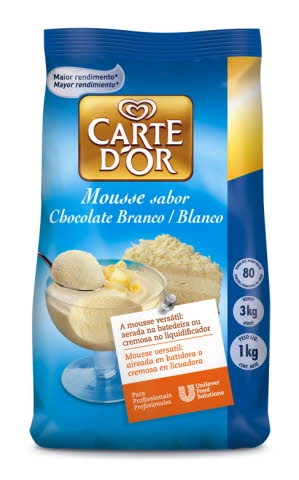 Mousse De Chocolate Branco Carte D´or 1 Kg