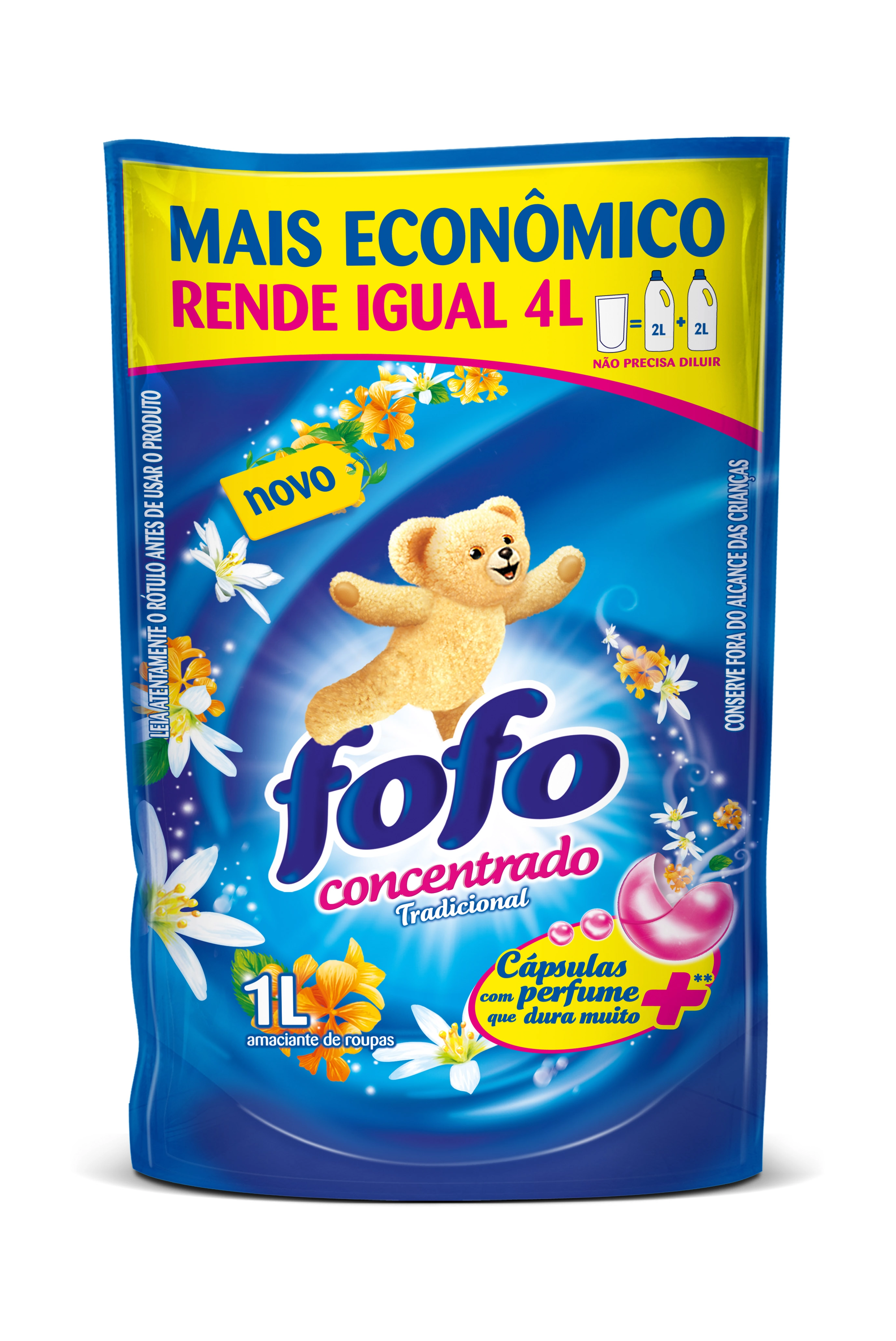 Refil Amaciante Concentrado Fofo Tradicional 1l