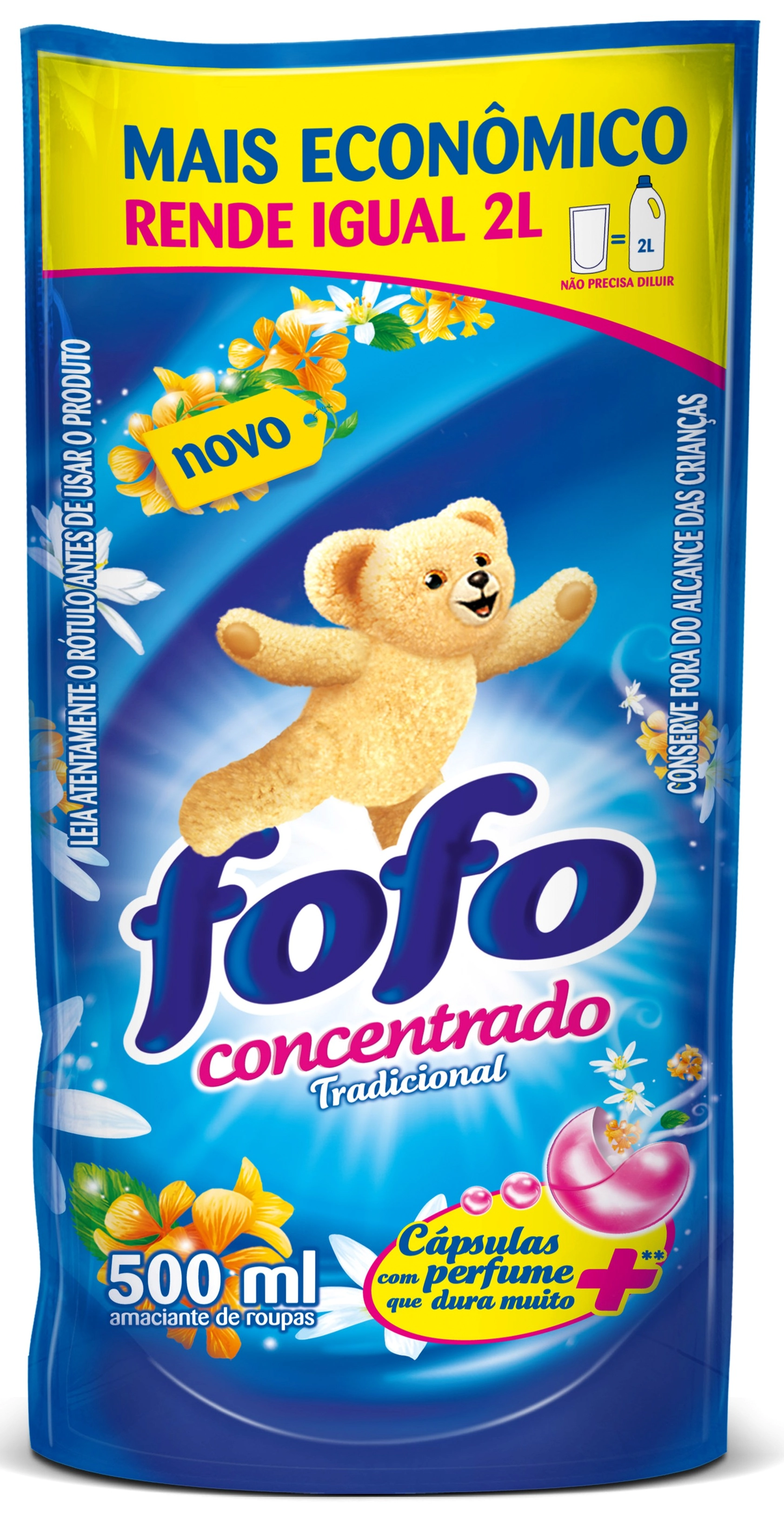 Refil Amaciante Fofo Concentrado Tradicional 500ml