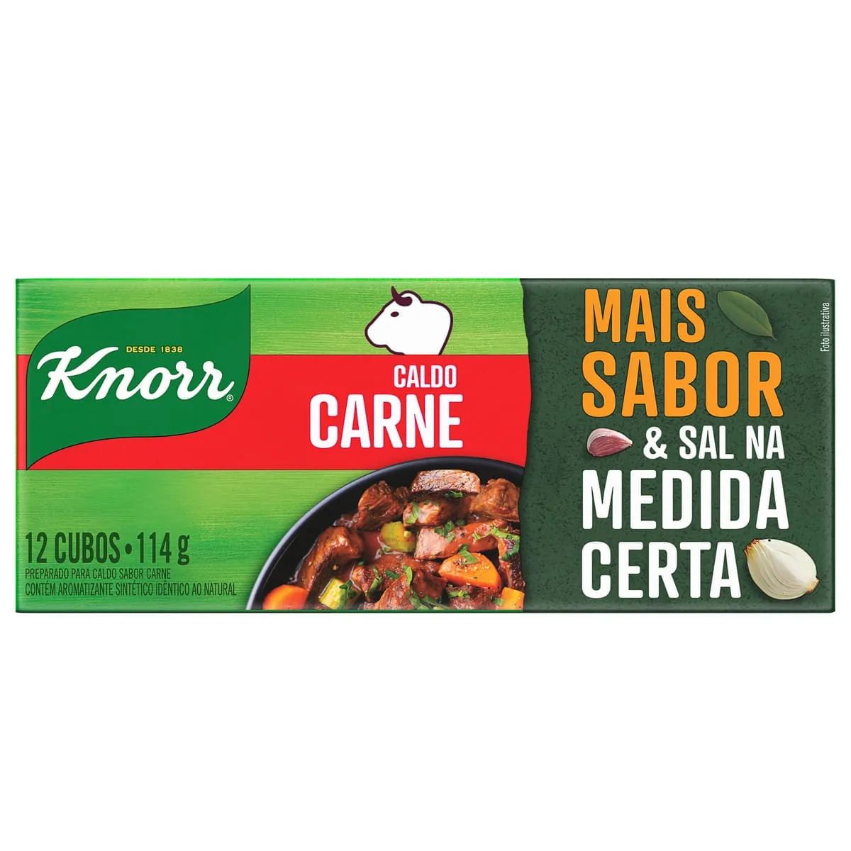 Caldo Knorr Carne 114g 12 cubos