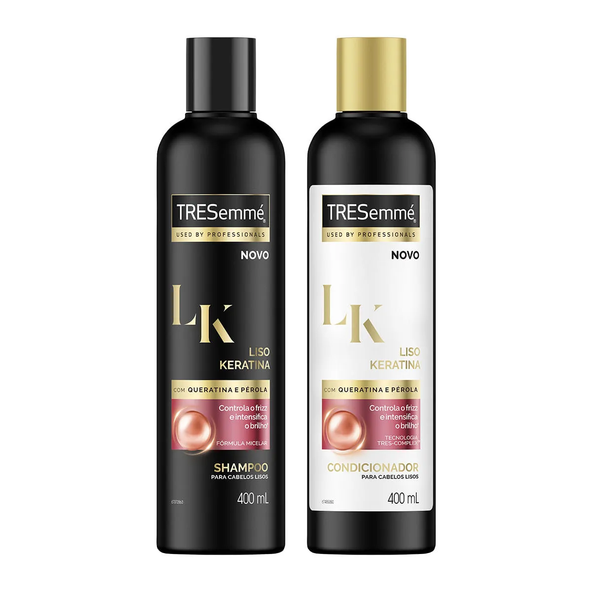 Shampoo Tresemmé Liso Keratina Frasco 400ml