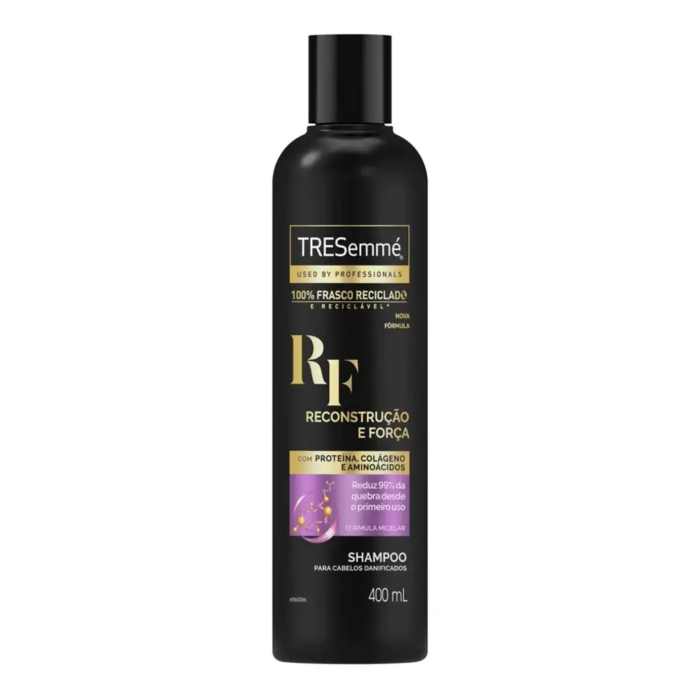 Shampoo TRESEMMÉ Reconstrução E Força Cabelos Mais Fortes E Resistentes 400ml