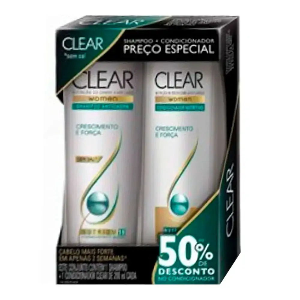 Shampoo Condicionador Clear Cresc/forca Pr Esp
