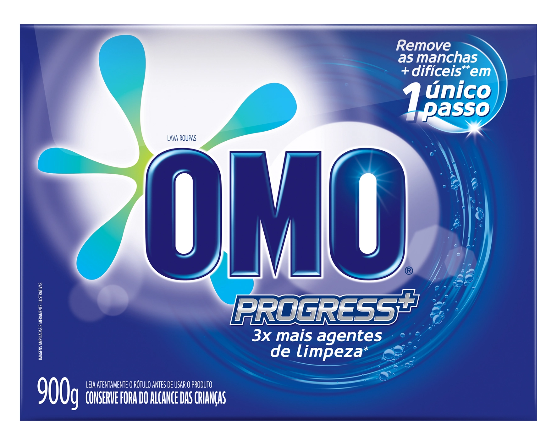 Detergente Em Pó Omo Progress 900g