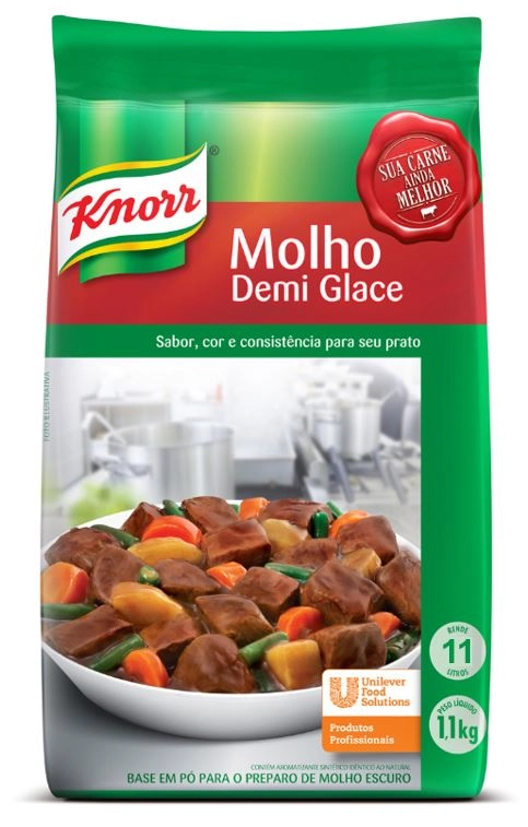 Mistura Pó Para Molho Escuro Demi Glace Knorr Pacote 1,1kg