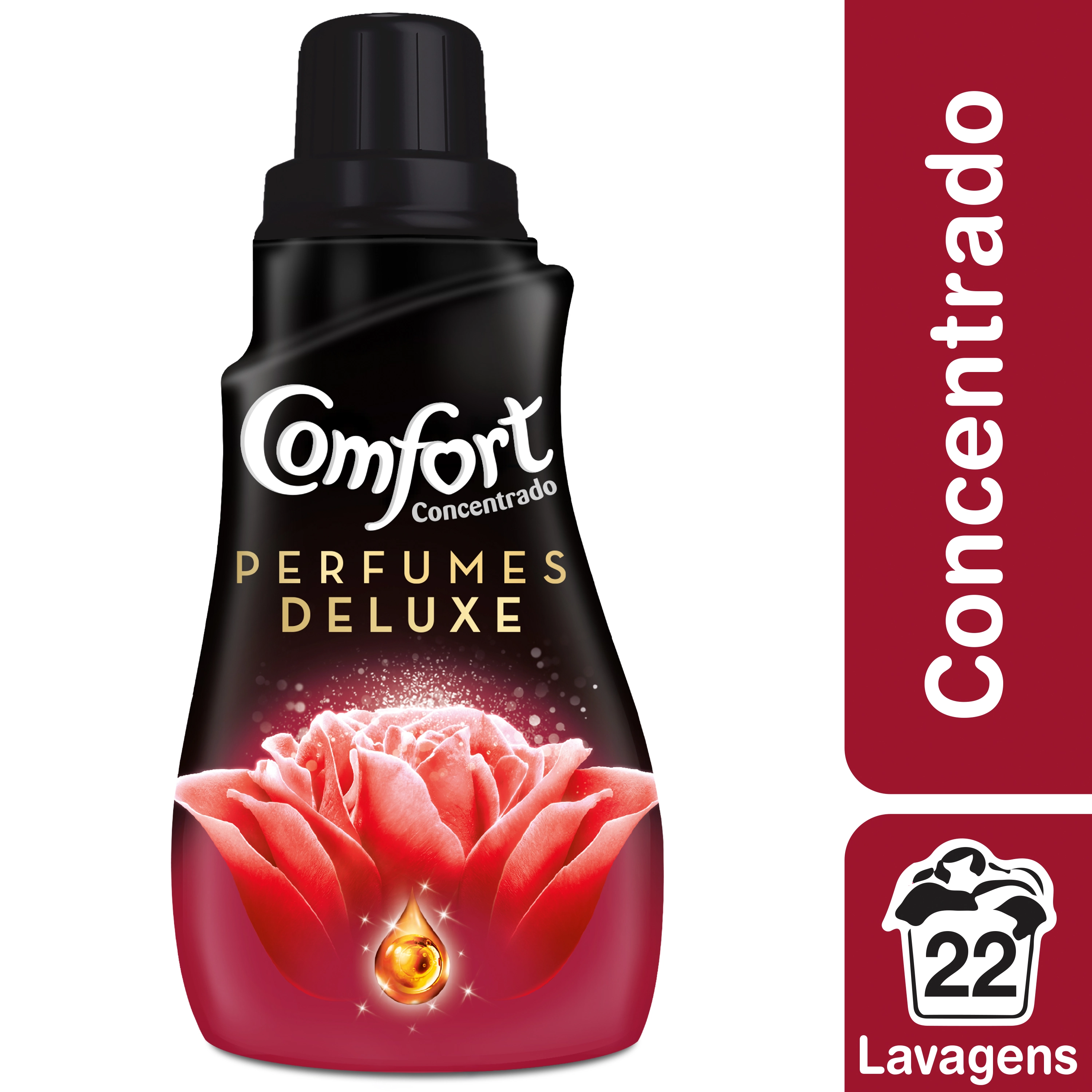 Amaciante De Roupa Concentrado Romance Comfort Perfumes Deluxe Frasco 500ml