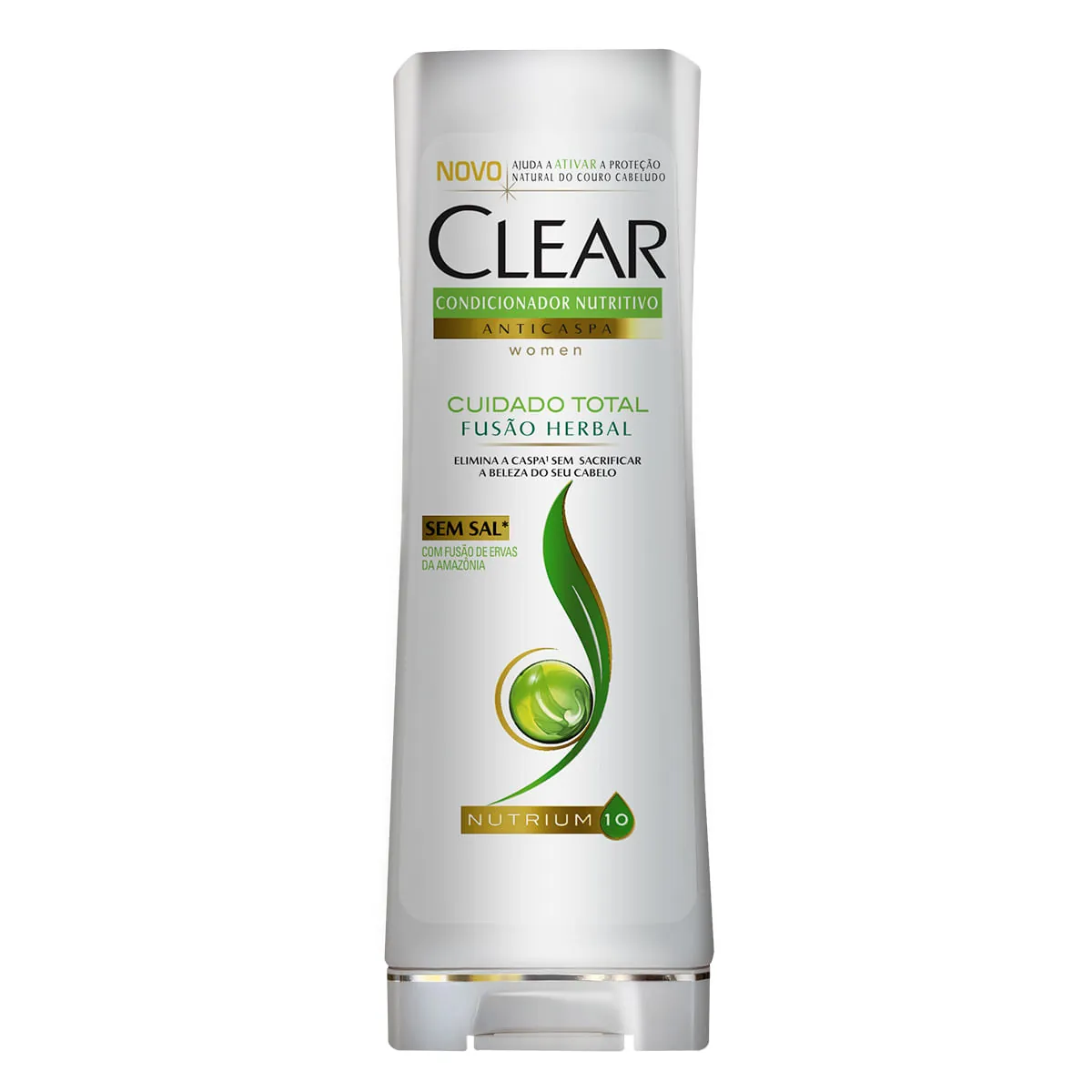 Condicionador Anticaspa Clear Women Fusão Herbal Cuidado Total 200ml