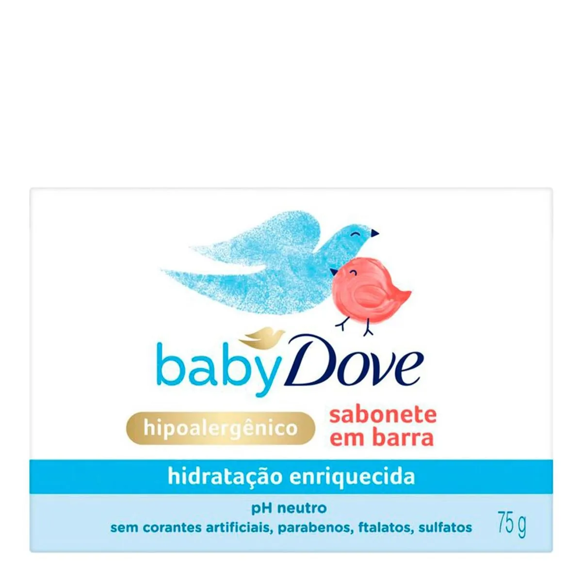 Sabonete em Barra para Bebê Dove Baby Hidratação Enriquecida 75g