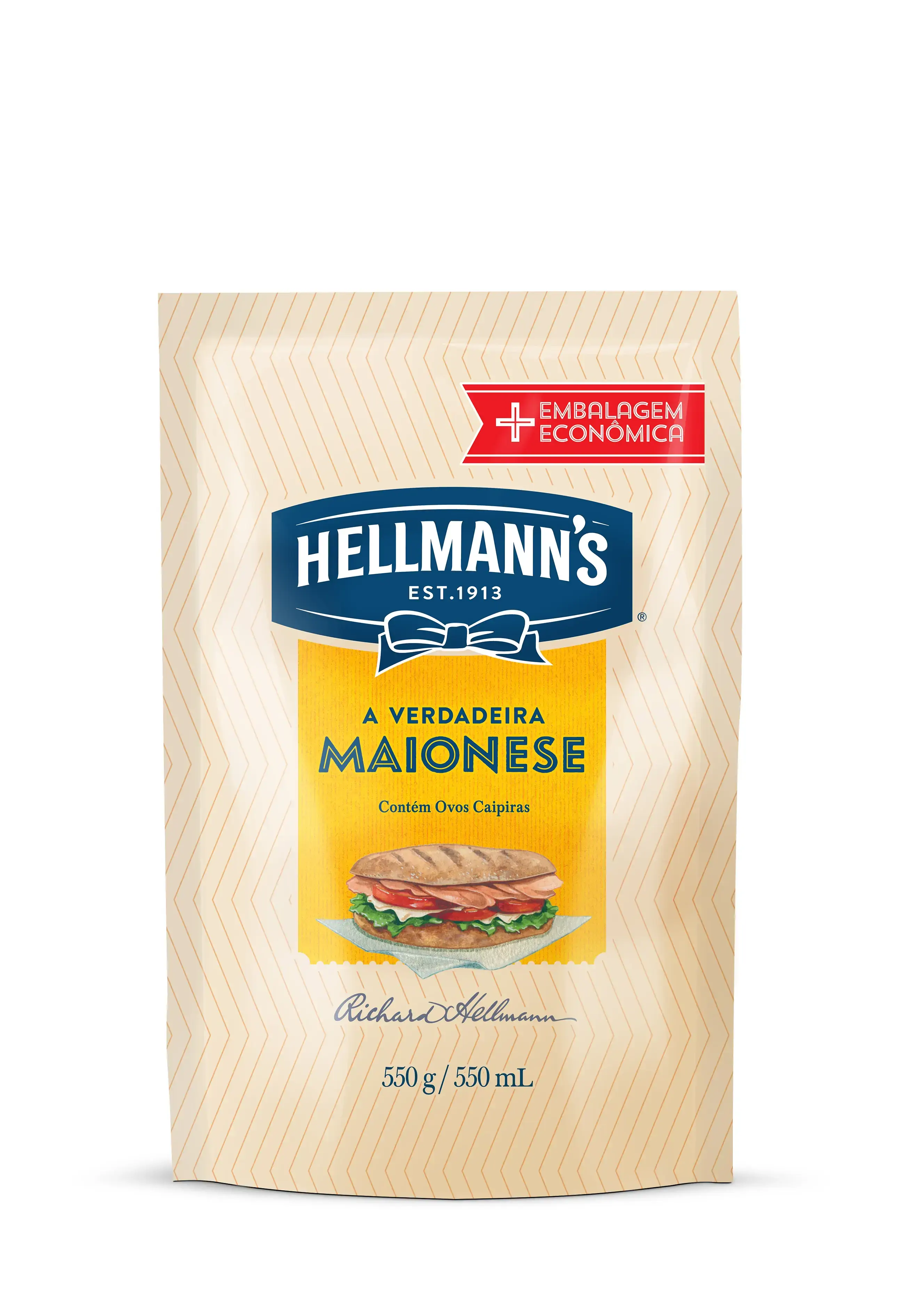 Maionese Hellmanns Tradicional Sachet 550g