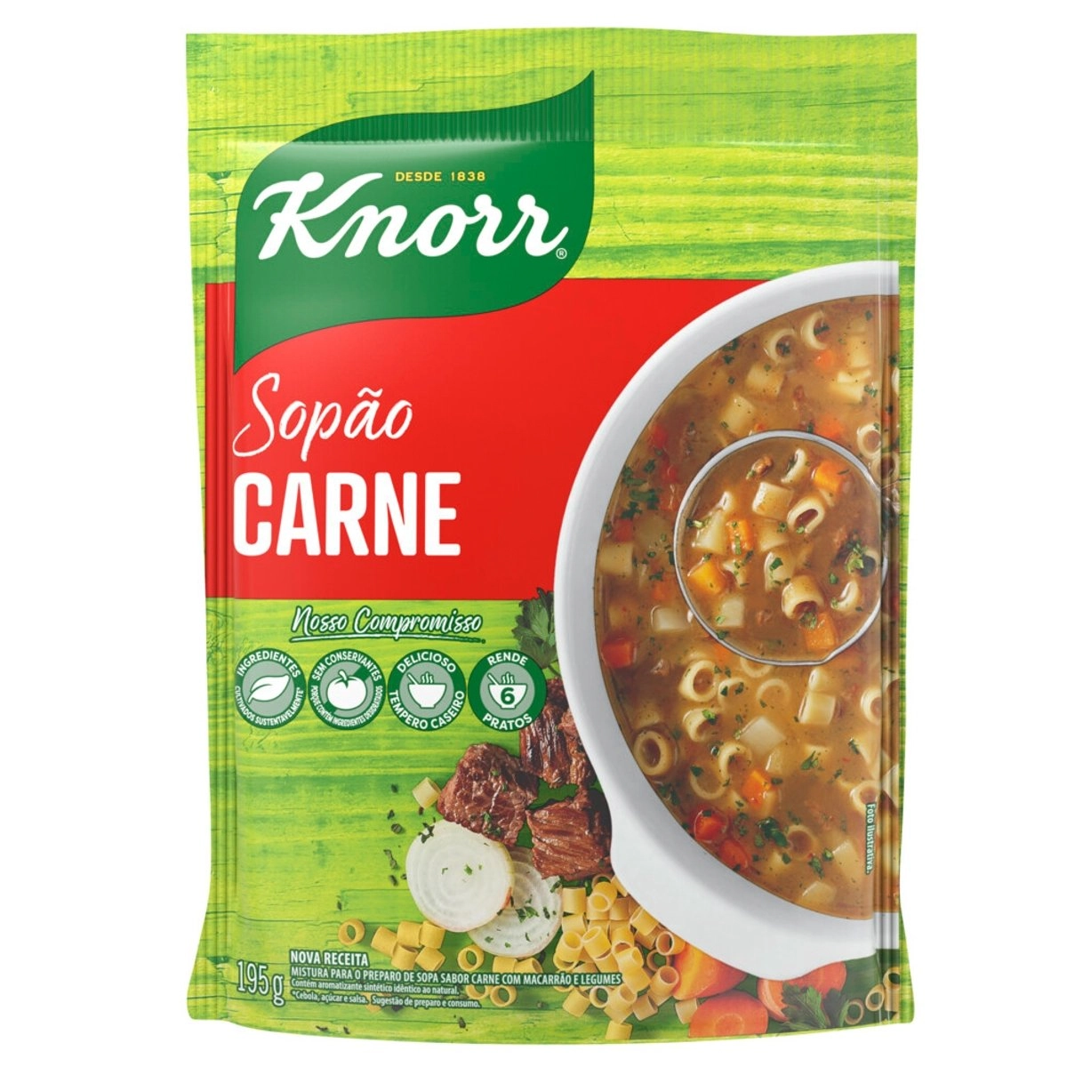 Sopão Carne Knorr Sachê 195g