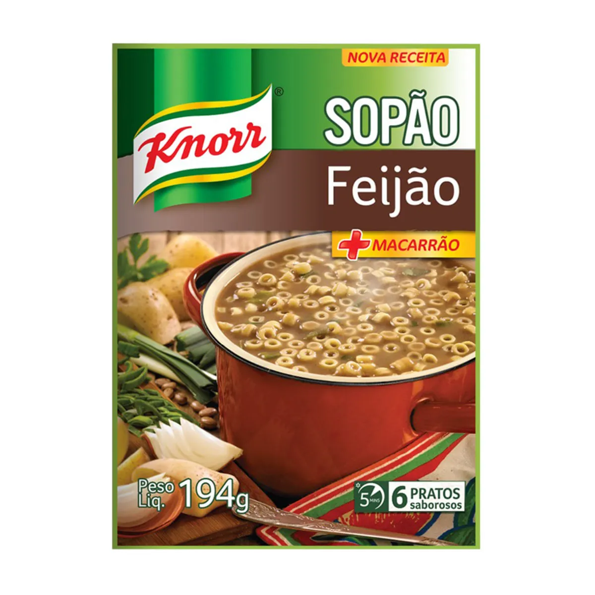 Sopão Feijão Knorr Sachê 194g