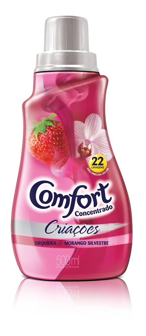 Amaciante Concentrado Comfort Orquídea E Morango Silvestre 500ml