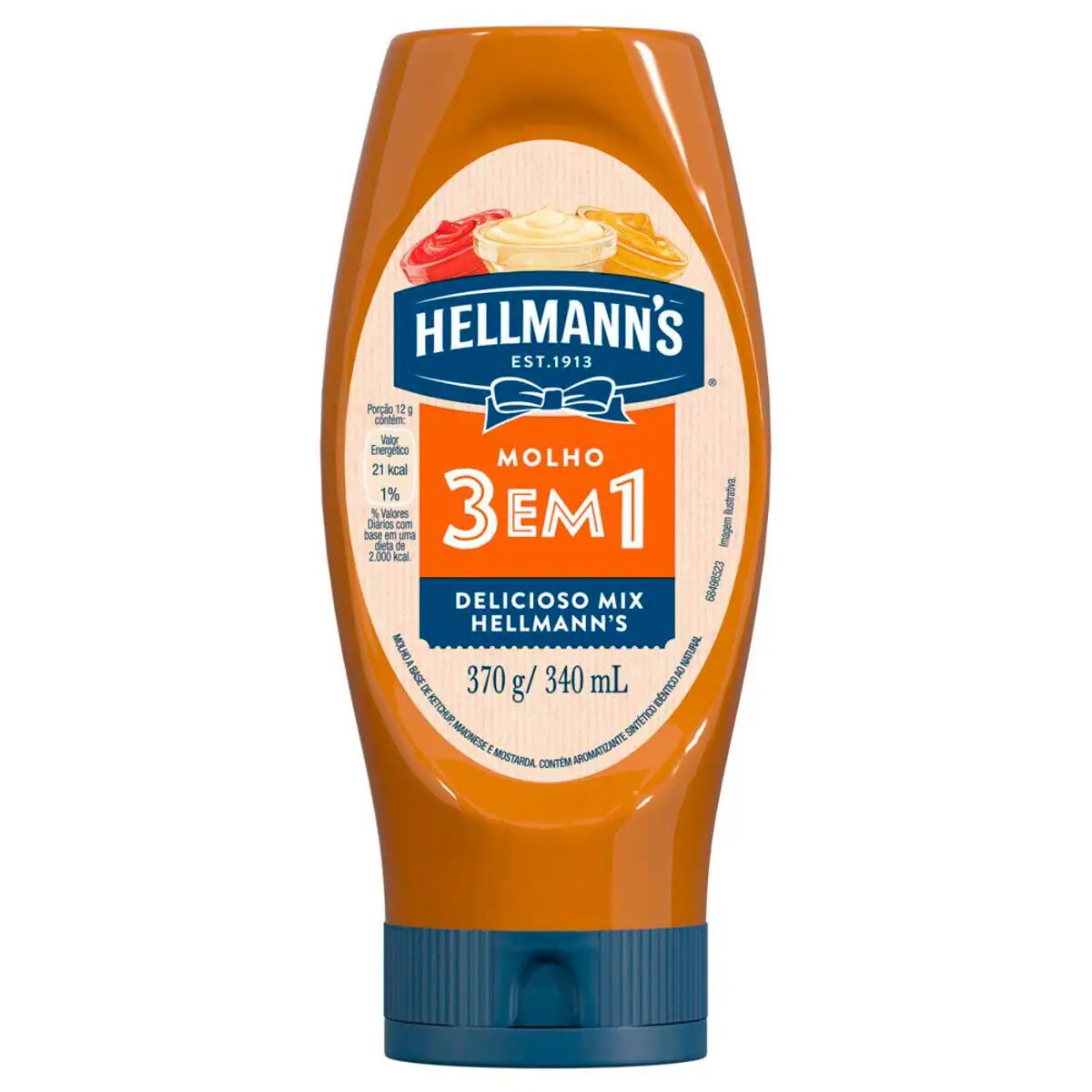 Molho 3 em 1 Hellmann's Delicioso Mix 370 g