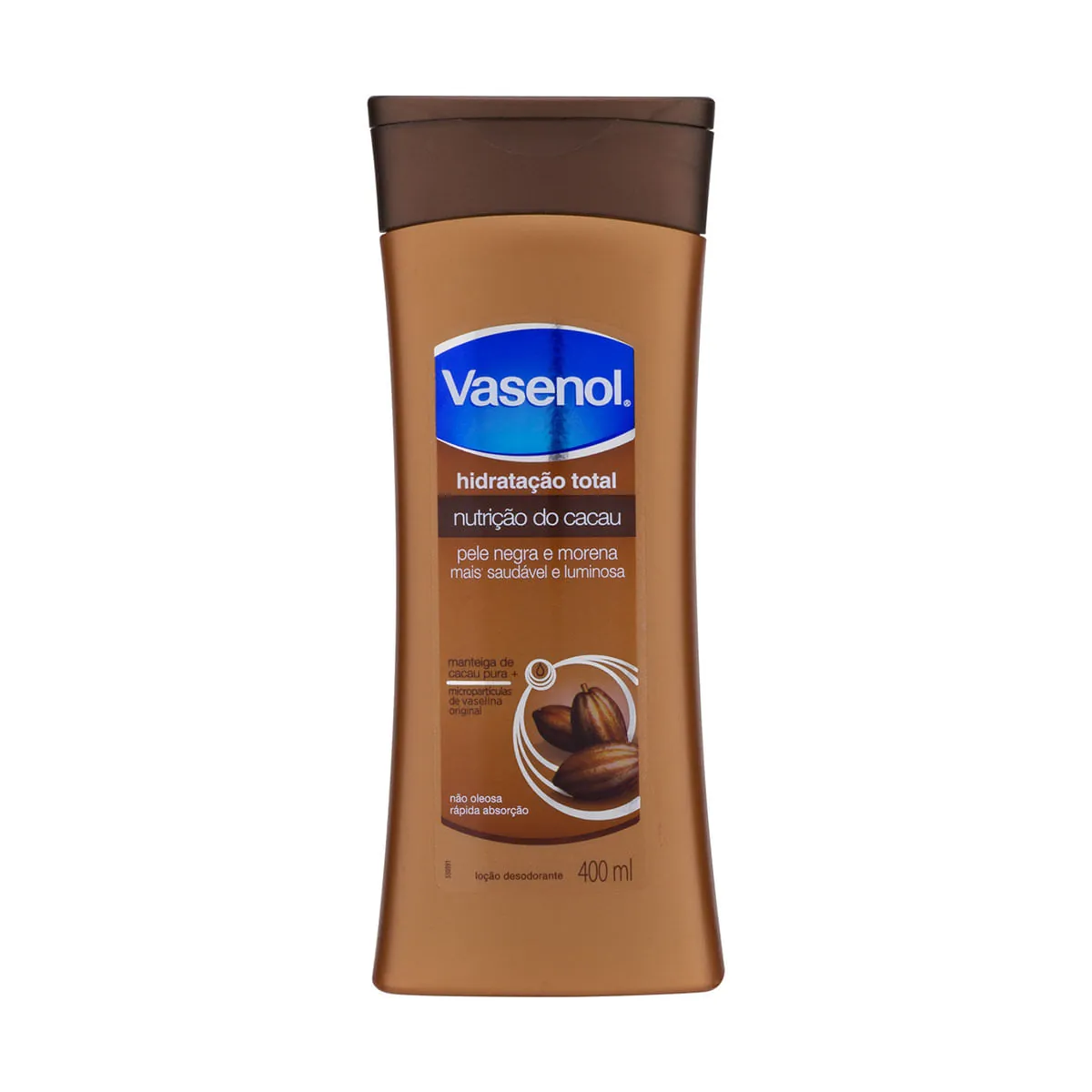 Loção Desodorante Hidratação Total Nutrição Do Cacau Vasenol Frasco 400ml