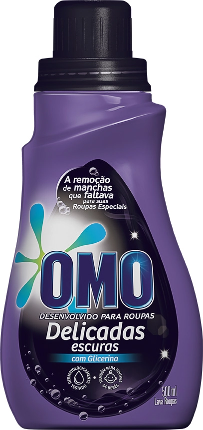 Detergente Líquido Omo Roupas Delicadas Escuras 500ml