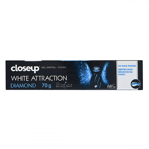 Gel Dental Closeup White Attraction Diamond Caixa 70g