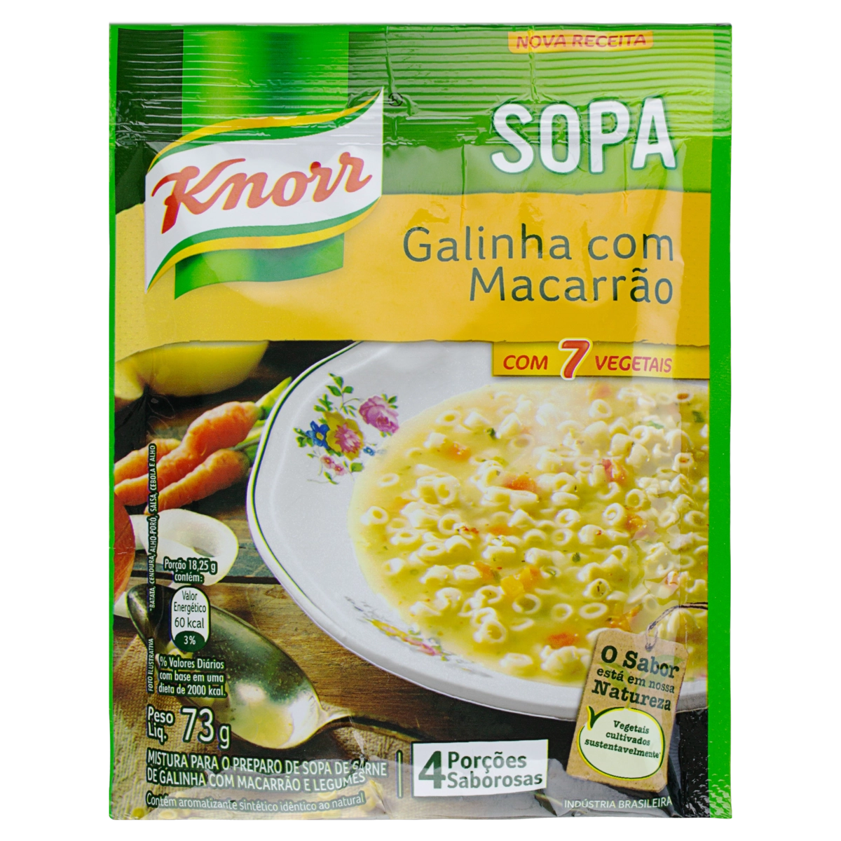 Sopa Galinha Com Macarrão Knorr Sachê 73g