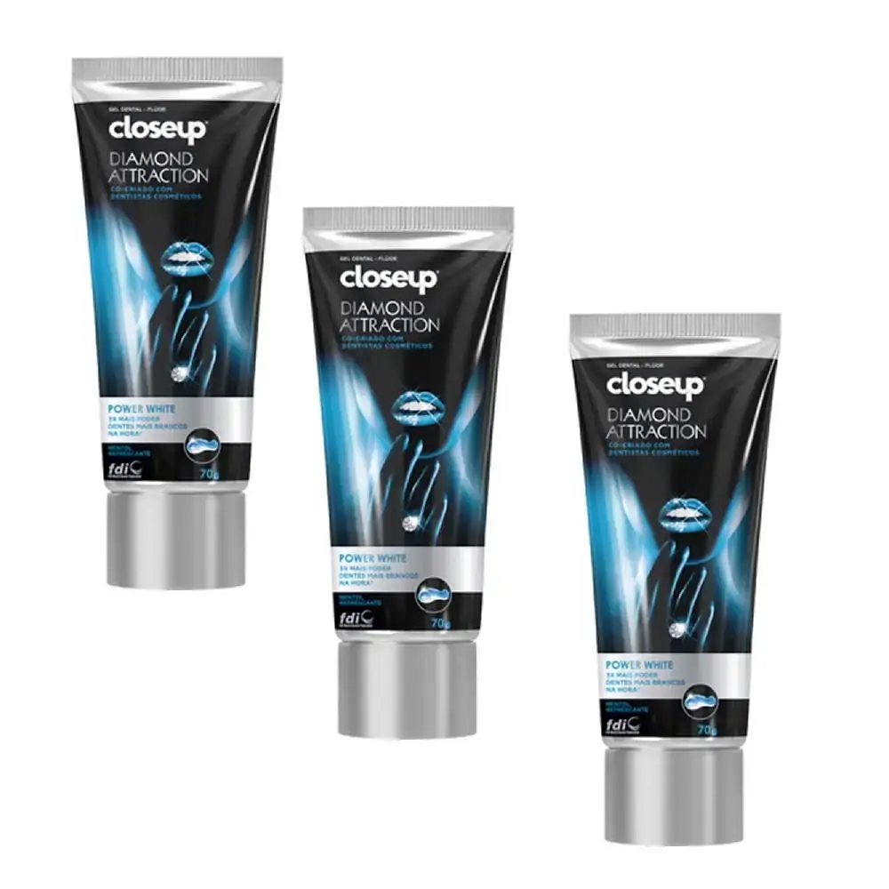 Gel Dental Glose Up C/3 Verde Enxag.250ml