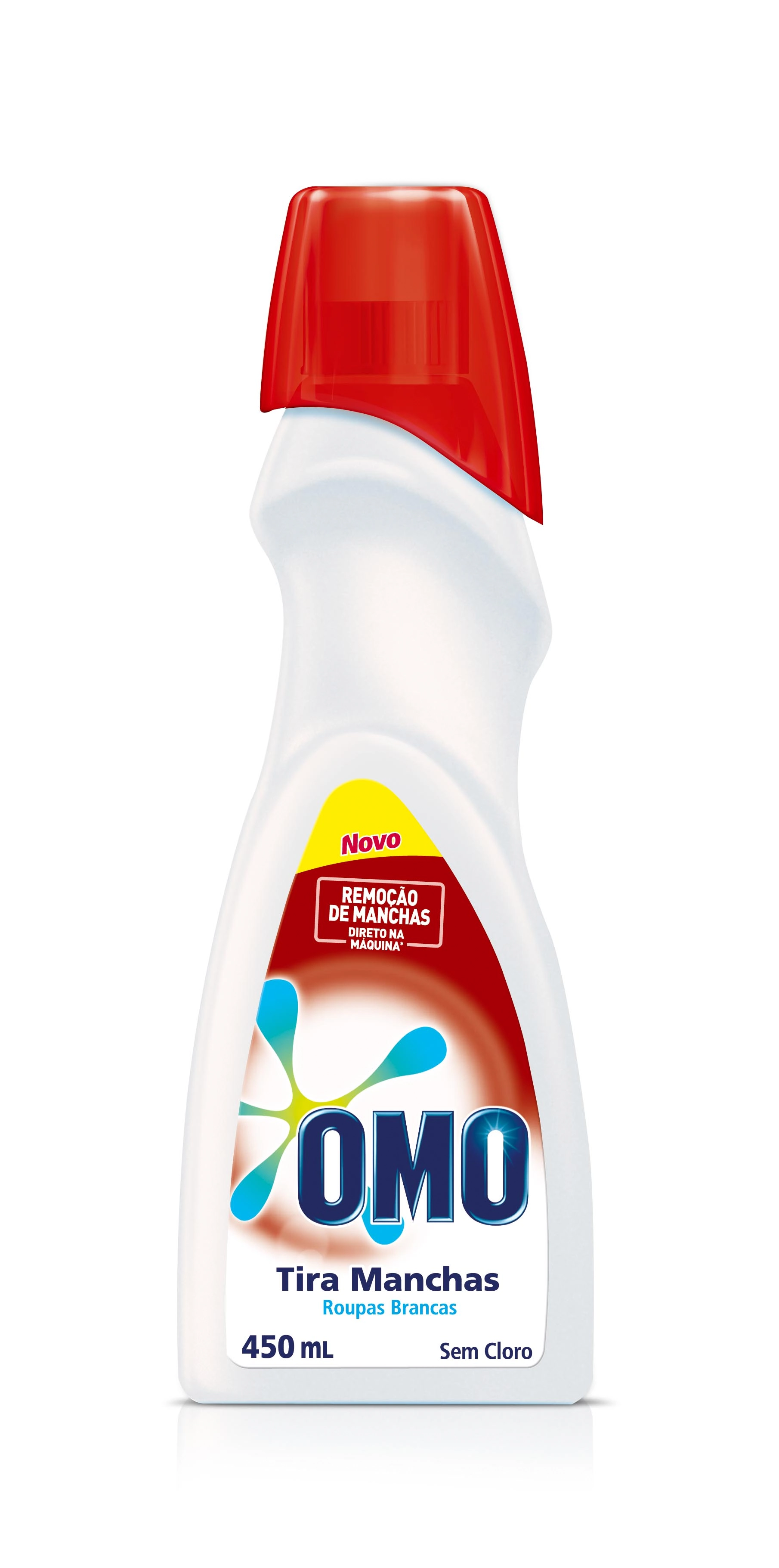 Tira Manchas Omo Líquido Roupas Brancas 450ml