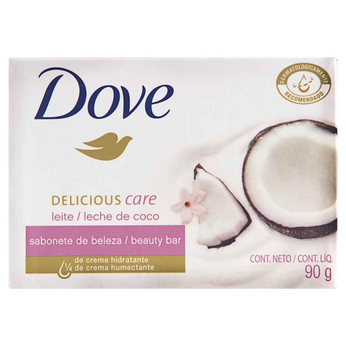Sabonete Barra Nutrição Indulgente Leite De Coco E Jasmin Dove Caixa 90g